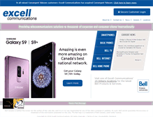Tablet Screenshot of excell.ca